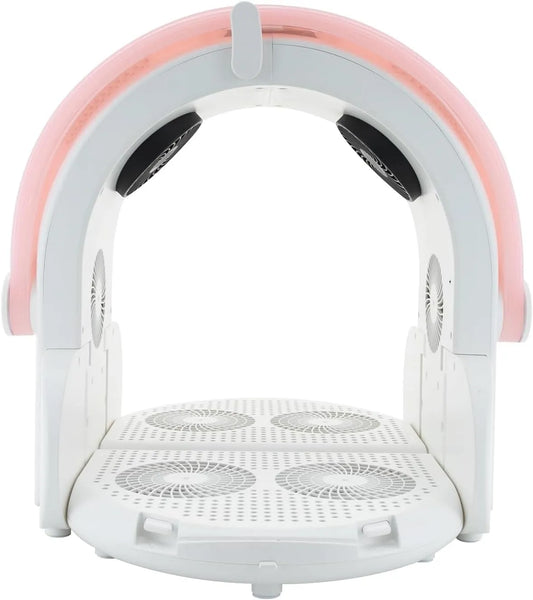 Sèche-linge, 600 W, portable, silencieux, appareil sèche-linge, Armoire sèche portable pliable pour animaux de compagnie 600 W avec 8 ventilateurs
