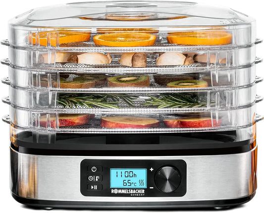 Rommelsbacher DA 350 Dehydrator stainless steel black silver