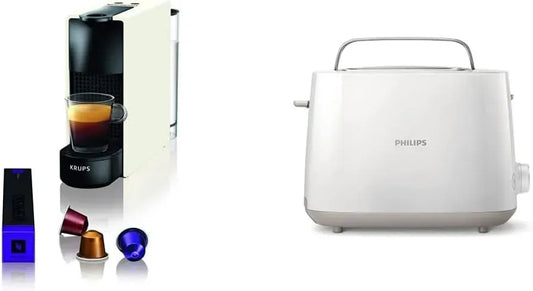 Nespresso Cafetière électrique, gril, dalle IPS, décongélation, blanc, 2 Fentes, 8 Réglages