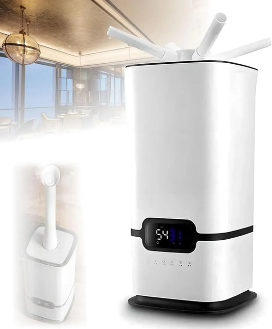 12h humidificateur, humidificateur industriel, 16 L, minuteur, 3 vitesses, professionnel, maison