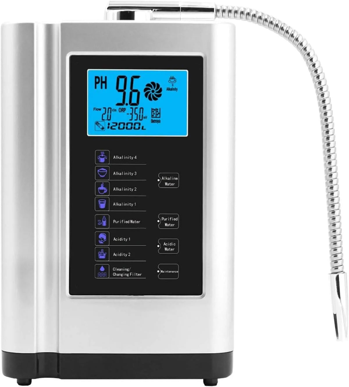 Machine à eau, argenté, Machine à eau acide alcaline