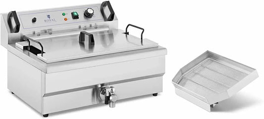 Snacks et Food Trucks, Royal Catering Friteuse à Beignets 30 l, 23 L d'huile 230 V Friteuse Électrique pour usage professionnel Cuisson de Donuts