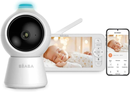Babyphone, moniteur vidéo pour bébé, blanc, BÉABA