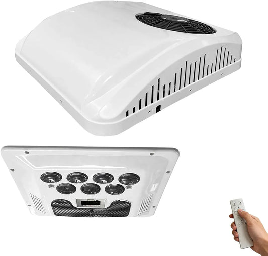 Climatiseur camping-car/12, 12 V, silencieux, chauffage et refroidissement 8800 BTU, convient pour camping-cars, fonctionnement silencieux