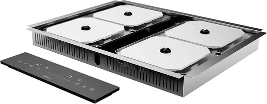 Cecotec Bolero Squad I Plaque à induction, 2 foyers, 7200 W, table de cuisson à induction, Boost, Plaques nv s bles nduct on 4300 nv s ble FullFlex
