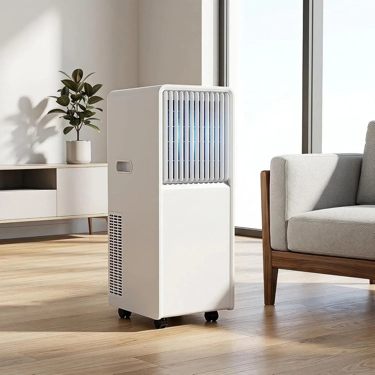 Climatiseur BTU 3 3-en-1, portable, Kit Installation Fenêtre Facile pour Pièces jusqu'à 51 m², 12000