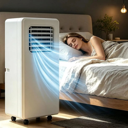Climatiseur BTU/18 12000btu, extérieur, roulettes de déplacement, silencieux, Puissance de Refroidissement 12 000 000 BTU