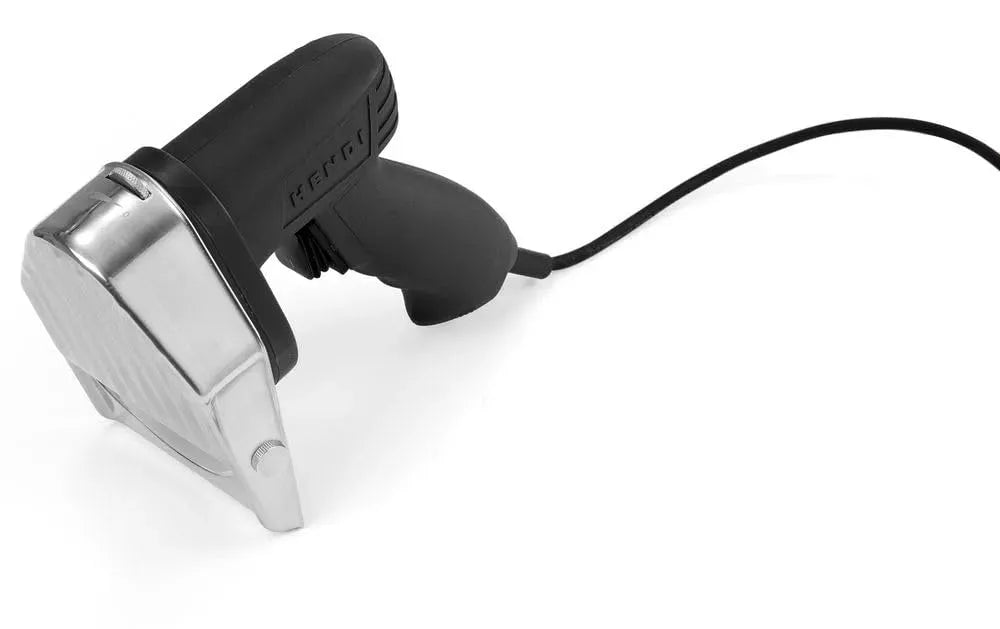 0-8mm 60kg/h Couteau, couteau électrique à kebab, trancheuse alimentaire, 80 W, 230 V, 8 mm, 60 kg, 182 mm, acier inoxydable, fonction chauffante