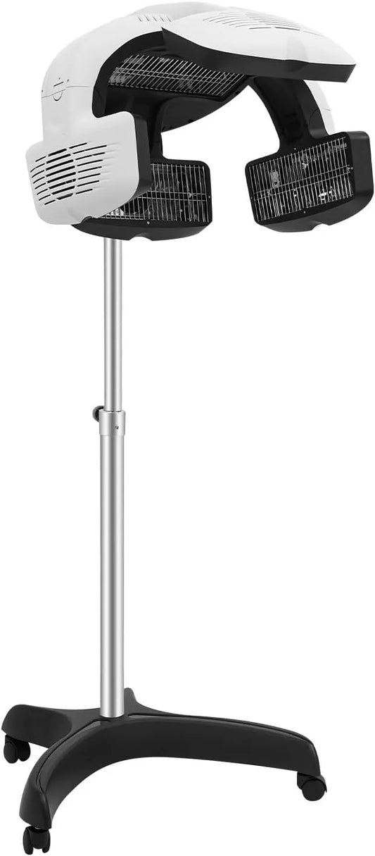 Radiateur électrique 10s 1-1.5m, 1500 W, 0 à 80 °C, décoration de salon, écran LCD, 5 directions air, Appareil de Coiffure, 4 roues, 1.5 m
