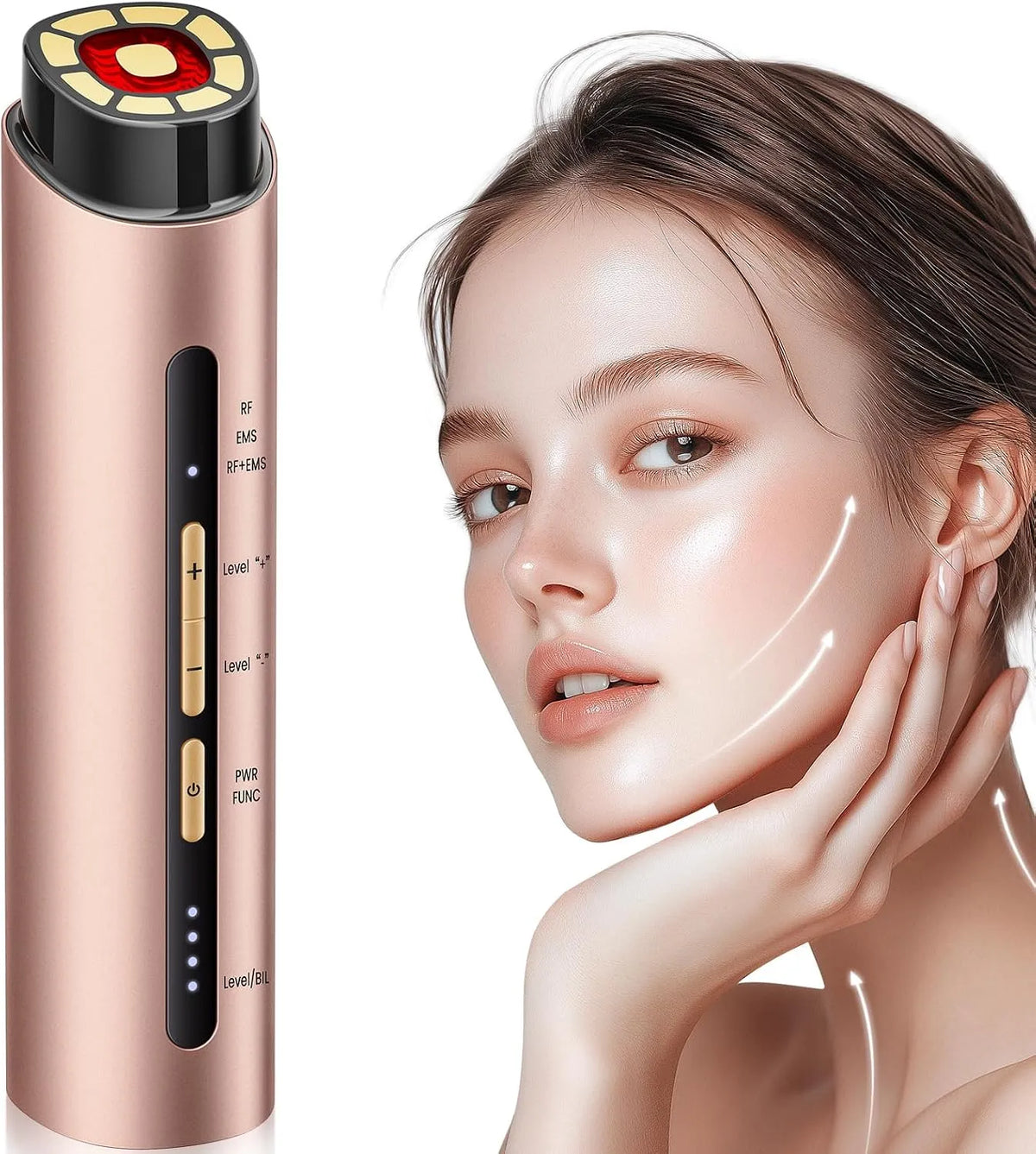 Appareil, 3 modes, rouge, pour le visage et le cou, INTEO
