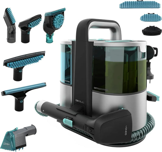 Cecotec Aspirateur, 600 W, grand réservoir, 4K UHD, Conga 6000 Carpet&Spot Clean XL Pro, Eau Sale 850 ml, Réservoir d'Eau Propre 1500ml, 14kPa