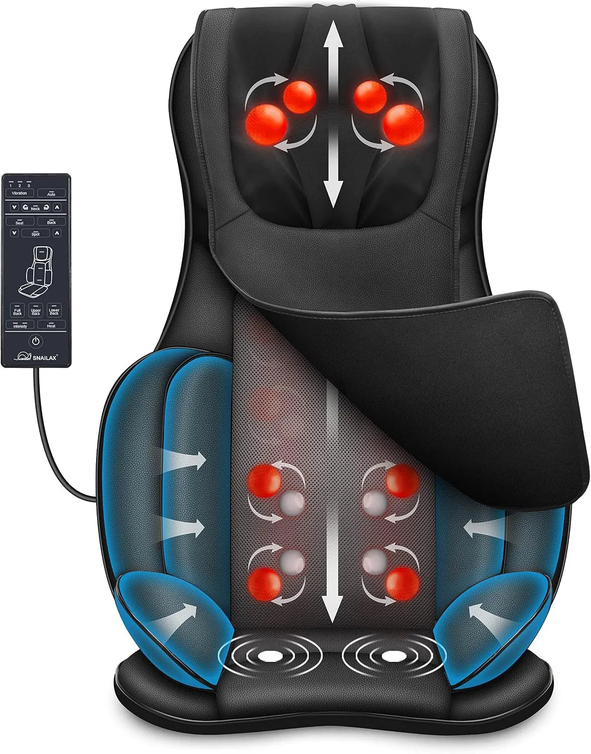 Radiateur électrique, Masseur avec 8 Rouleaux et 3 Vibration Réglable