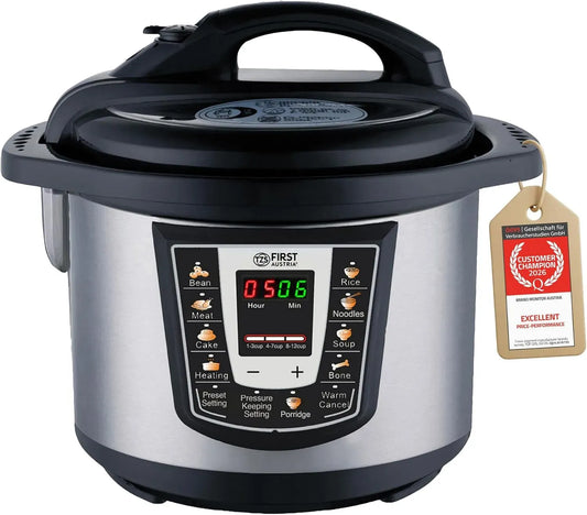 Multicuiseur, Autocuiseur, Multicooker, cuiseur multifonction électrique, multicuiseur électrique, cuiseur à riz électrique, 6 L, 1000 W, vapeur