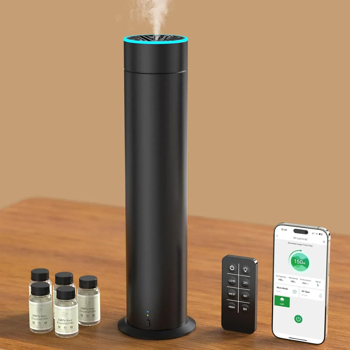 Diffuseur, 150 ml, Maison Electrique Avec Télécommande et