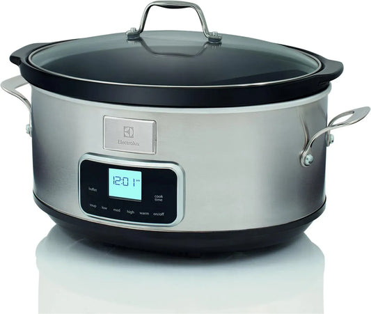 Electrolux ESC7400 MIJOTEUSE, 6,6 lt, 235 W, Mijoteuse en acier inoxydable avec 6 programmes prédéfinis