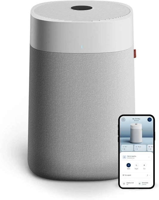 Purificateur d'air 211i, silencieux, bleu, appareil purificateur d'air, Blue Pure Max Purificateur d'air pour grandes pièces jusqu'à 141 m²