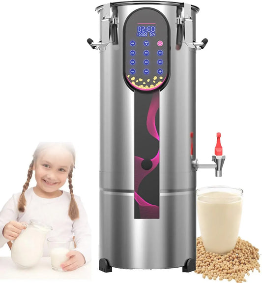 Filtre, machine à lait végétal et lait de noix, 18 L, professionnel, amovible, acier inoxydable, pour Lait de soja 18L