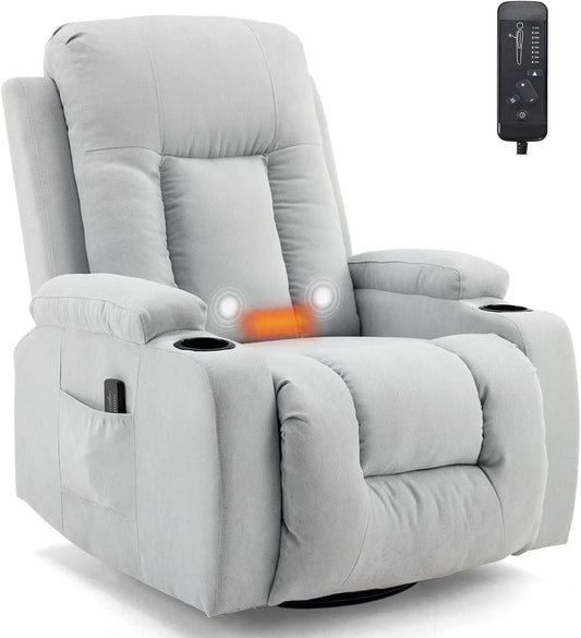 Fauteuil relaxant avec massage, Fauteuil Relax Rotation à 360°