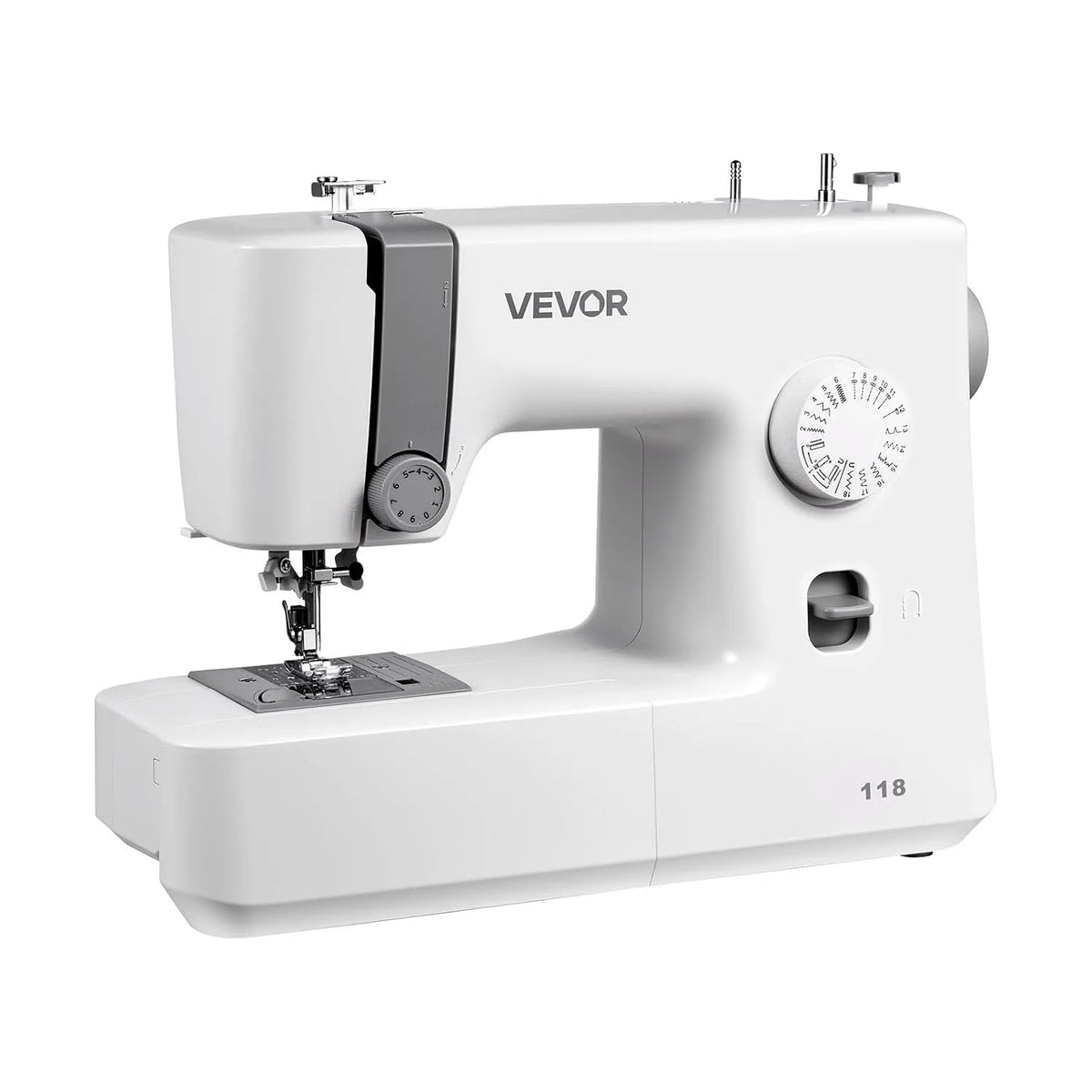 VEVOR Machine à Coudre, Portable, machine à coudre électrique, éclairage LED, pour Travaux Manuels et Réparations