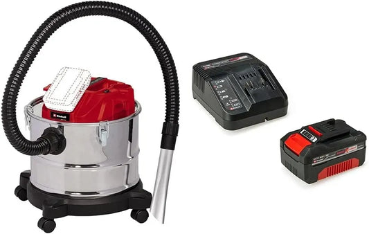 Einhell AV 18 Aspirateur, 15 L, 18 V, puissance d'aspiration de 100 mbar, ec Chargeur et Batterie 4,0Ah