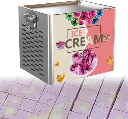 X 24 Machine à Glace, machine à glace et sorbet, 30 X 24 Cm, 330 W, professionnel, acier inoxydable, pour Glaces Et Yaourts Glacés