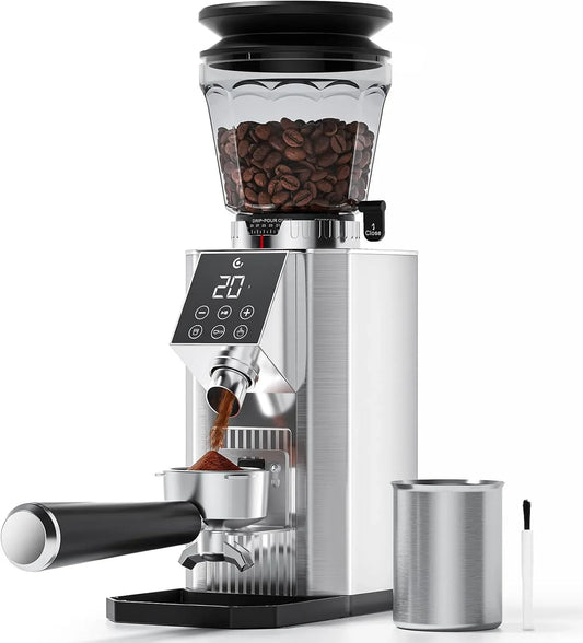 Porte-filtre, Moulin, broyeur à grains de café, 300 g, grand réservoir, acier inoxydable, pour Expresso, AMZCHEF