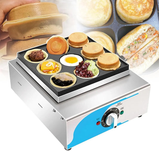 Machine À Hamburger, Machine À Gâteau, 2000 W, 50 à 300 °C, professionnel, 2 zones de température
