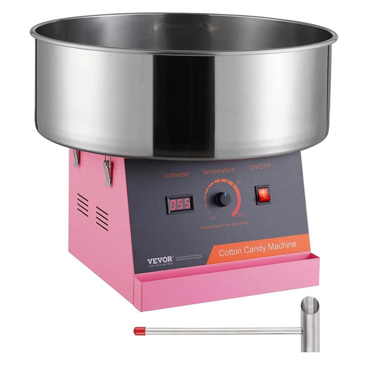 VEVOR Machine à barbe, appareil à barbe à papa, 1000 W, professionnel, acier inoxydable, pour maison