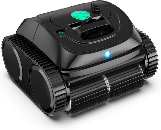 C1-Plus 4-en-1 robot nettoyeur de piscine, 160 m, sans fil, noir, pour Piscines Enterrées & Hors Sol, WYBOT