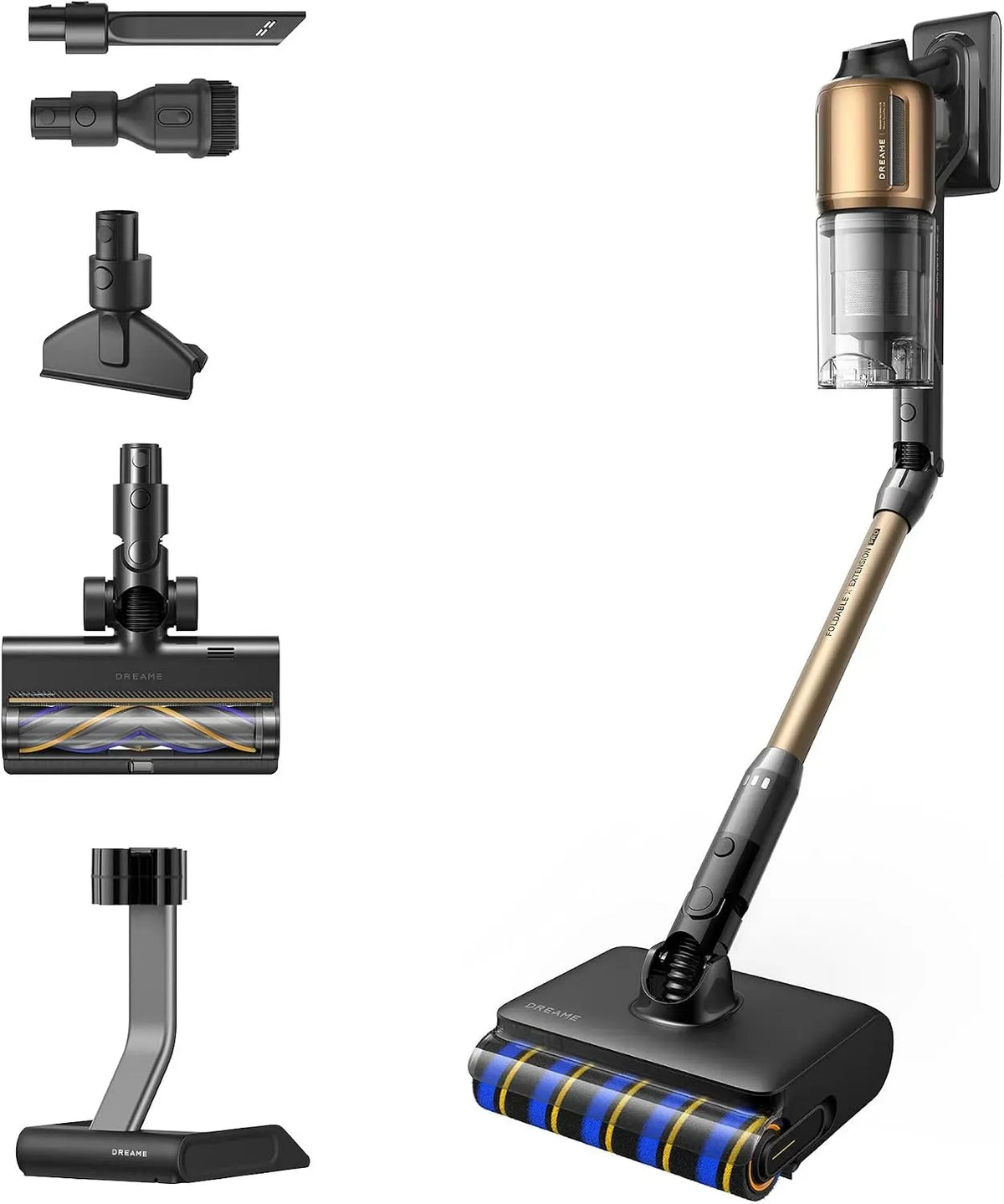 Aspirateur Z30 2-en-1, 28 000 Pa, 90 min d'auto, pliable à 90°, séchage à 70 °C
