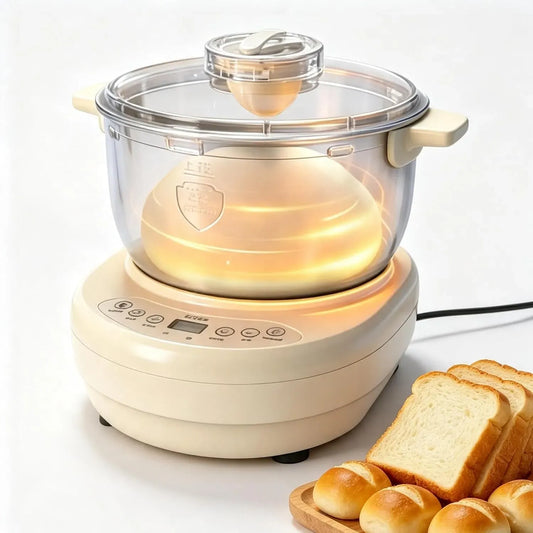 pour gâteaux, panneau de commande intelligent, électrique 200w, pétrissage automatique de 15 minutes, fermentation à 35-38 °C