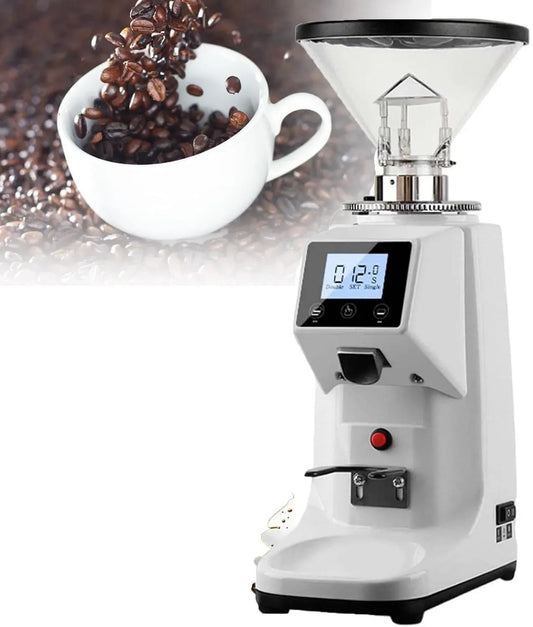 Moulin, broyeur à grains de café, 1500 G, professionnel, blanc, pour Moudre Les Grains De Café
