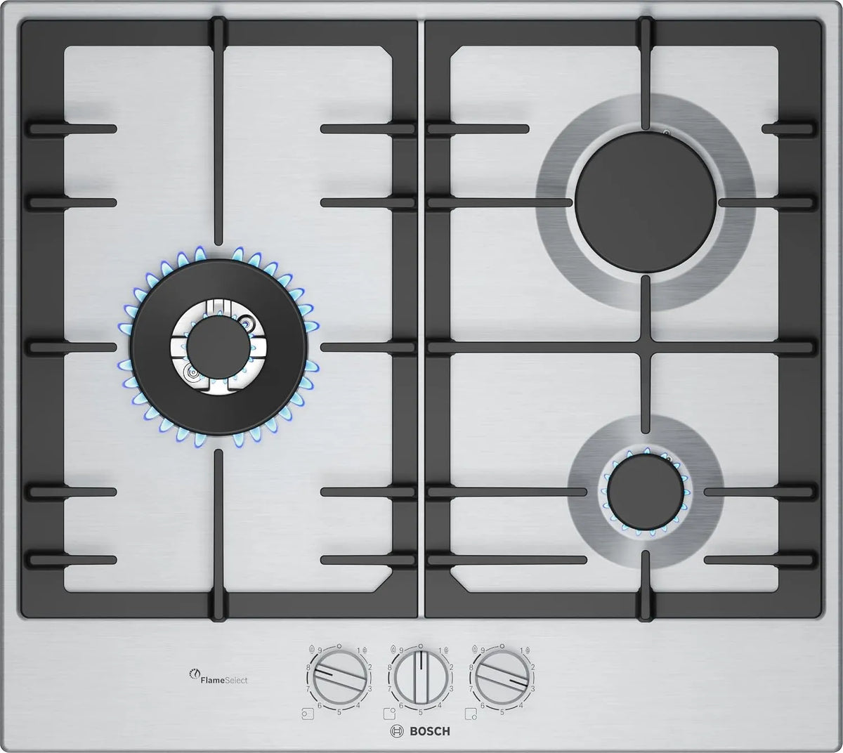 Bosch PCC6A5I90 Plaque de cuisson à gaz, table de cuisson à gaz, Série 6