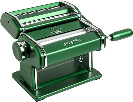 Machine à pâtes, machine à nouilles, vert, appareil pour pâtes fraîches, Marcato Atlas 150 Machine à pâtes Alliage léger Vert