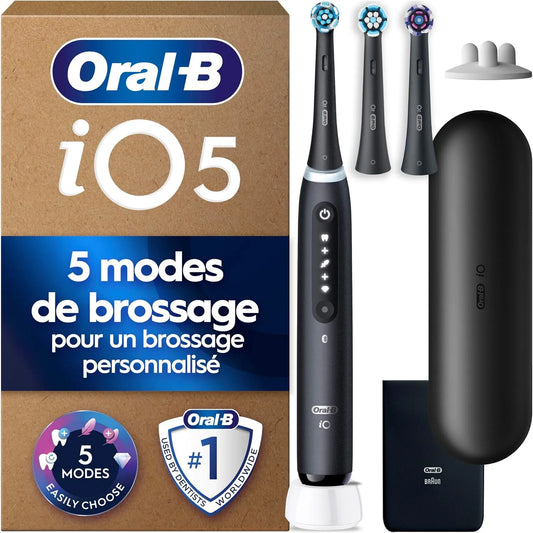 Brosse, brosse à dents rechargeable, Oral-B Brosse à Dents Electrique iO 5