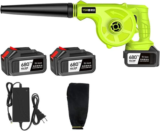 Aspirateur, 21 V, 2 Piles au Lithium 21 V, appareil électrique d'aspiration, Souffleuse à Feuilles et aspirateur électrique