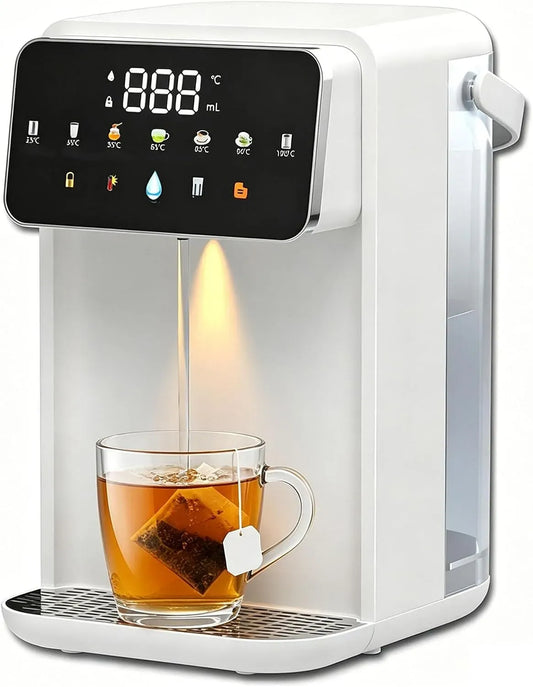 Radiateur électrique Ml-500, 3,5 L, Distributeur D'eau Chaude Instantanée de 3,5 L, Affichage Led, 7 Niveaux de Température, 150 Ml
