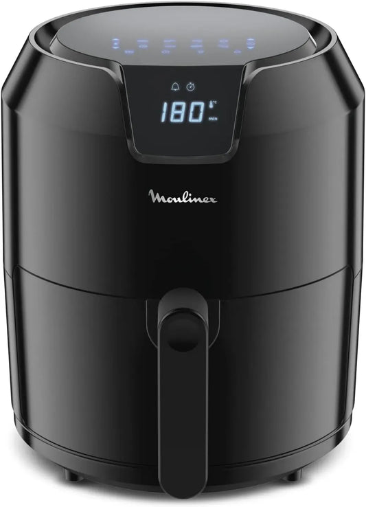 Moulinex EZ401810 Friteuse à air chaud, 4,2 L, 8 programmes, tactile, gril, Easy Fry Digital Friteuse sans huile XL + gril, Ecran tactile