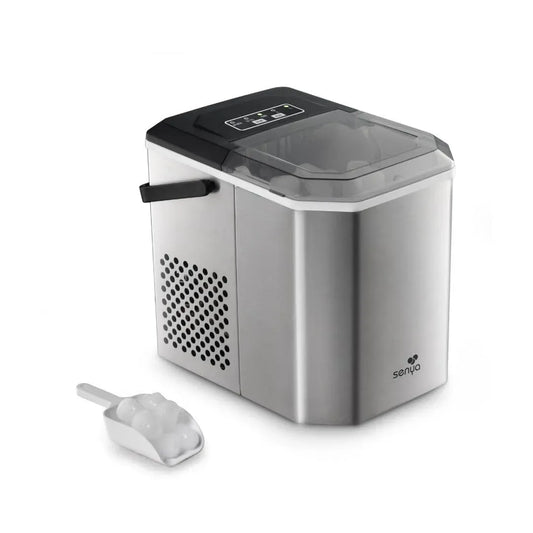 Machine à glaçons, 1,3 L, SENYA ICE 12kg/24h, portable, grand réservoir, 9 Glaçons en 6 à 13 min, Compacte et Portable, 2 Tailles, COOL