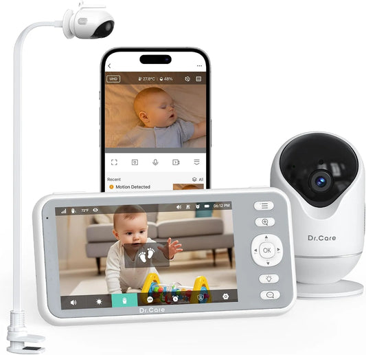 Babyphone, Support, moniteur vidéo pour bébé, Wi-Fi